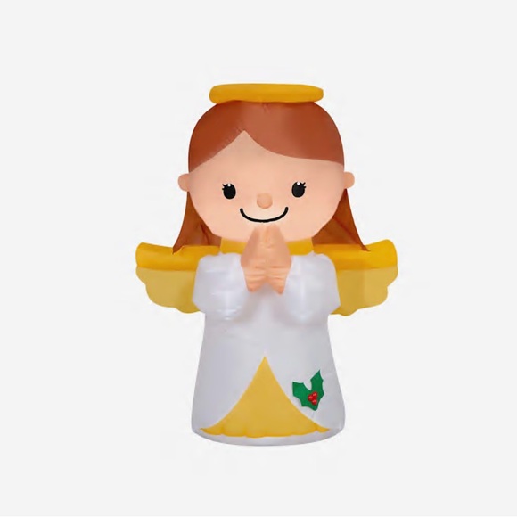 Gemmy Airblown Lighted 3.5' Little Angel Christmas Holiday Indoor/Outdoor Decor - Picture 3 of 6